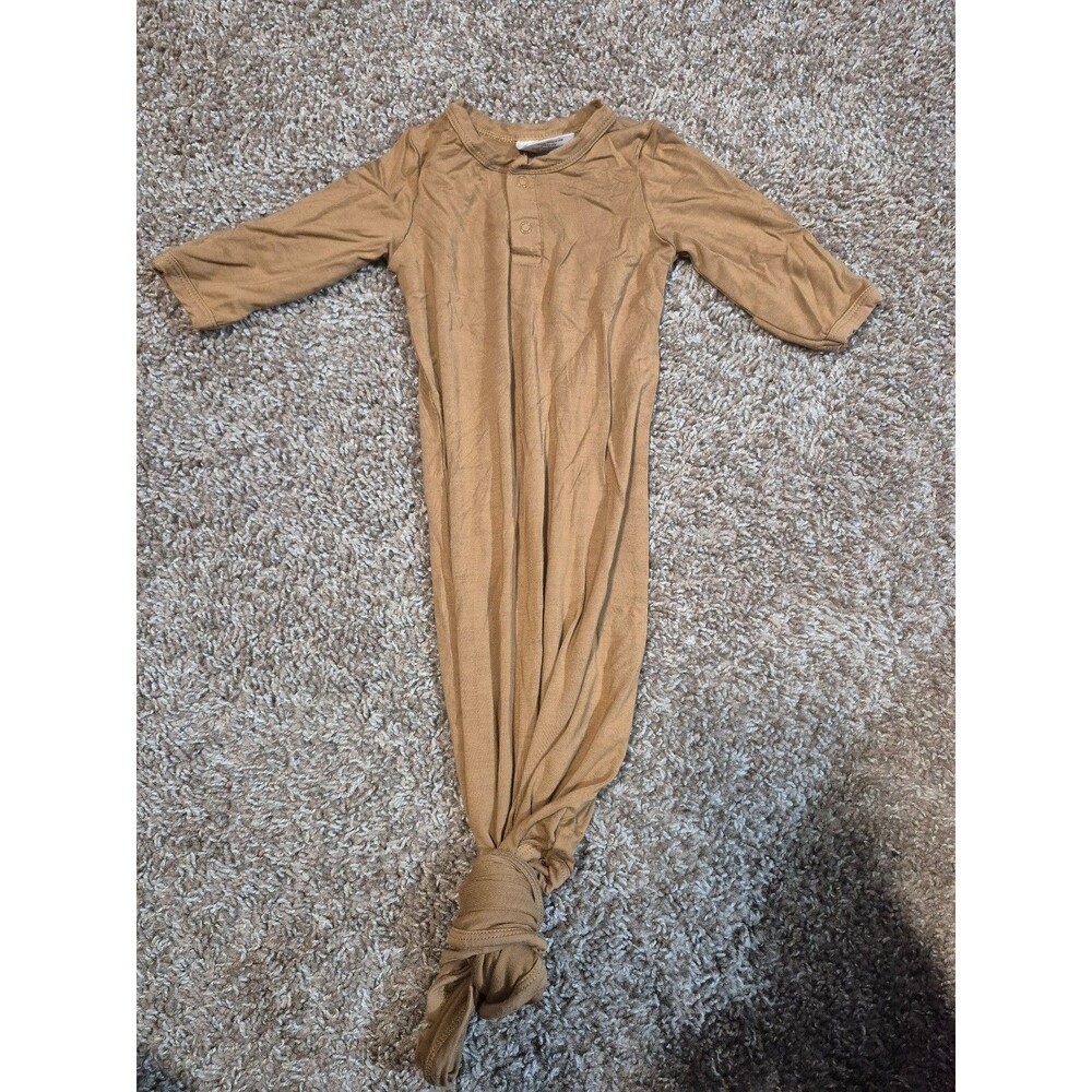 Mebie baby gown size 0-3 months tan